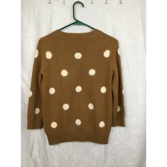 Wallace Pullover Sweater Size Small Brown W/White Dots - Picture 5 of 6